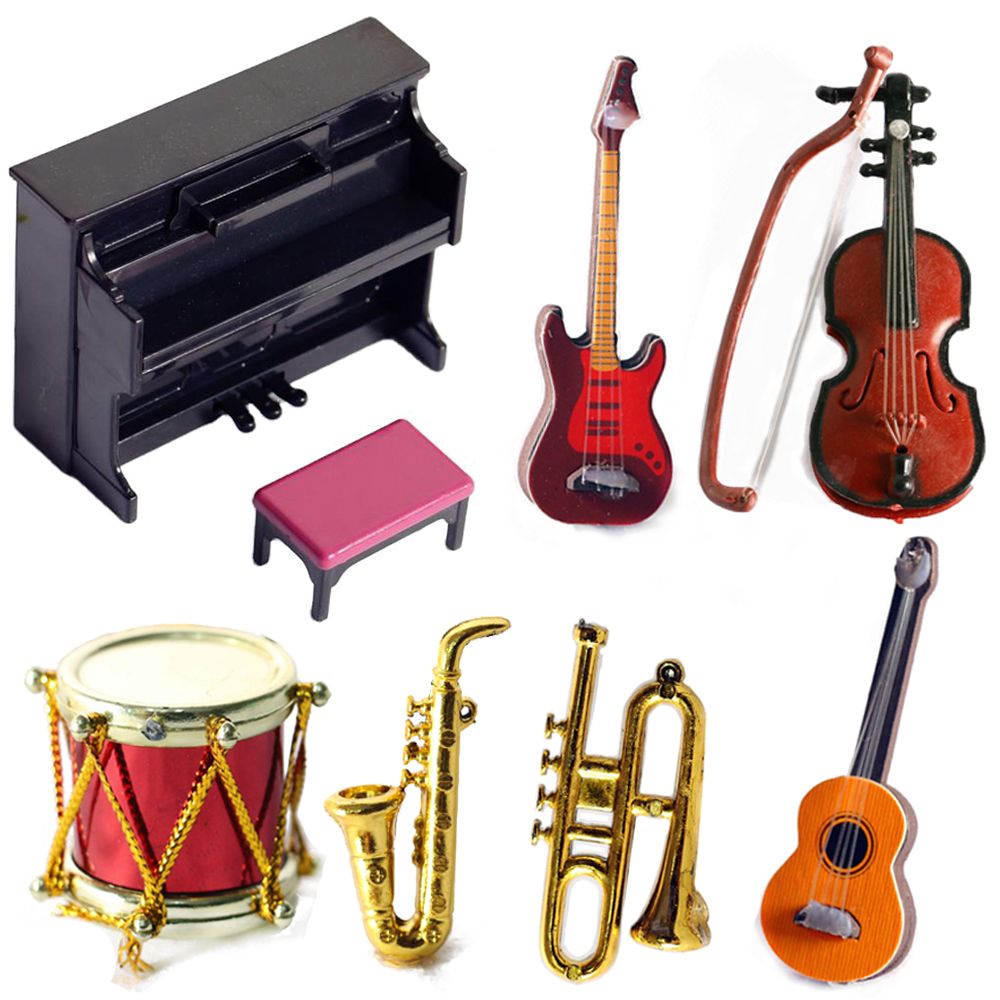 Musical Instrument Names - Miniature Doll Musical Instruments 1/12 Scale