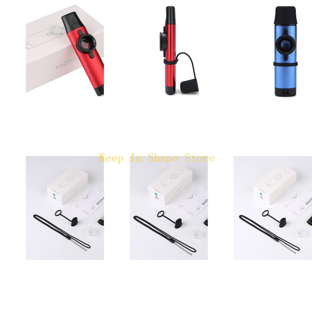 Musical Instrument Easy To Learn For Adults - U1JC Metal Kazoo with Adjustable Tone
