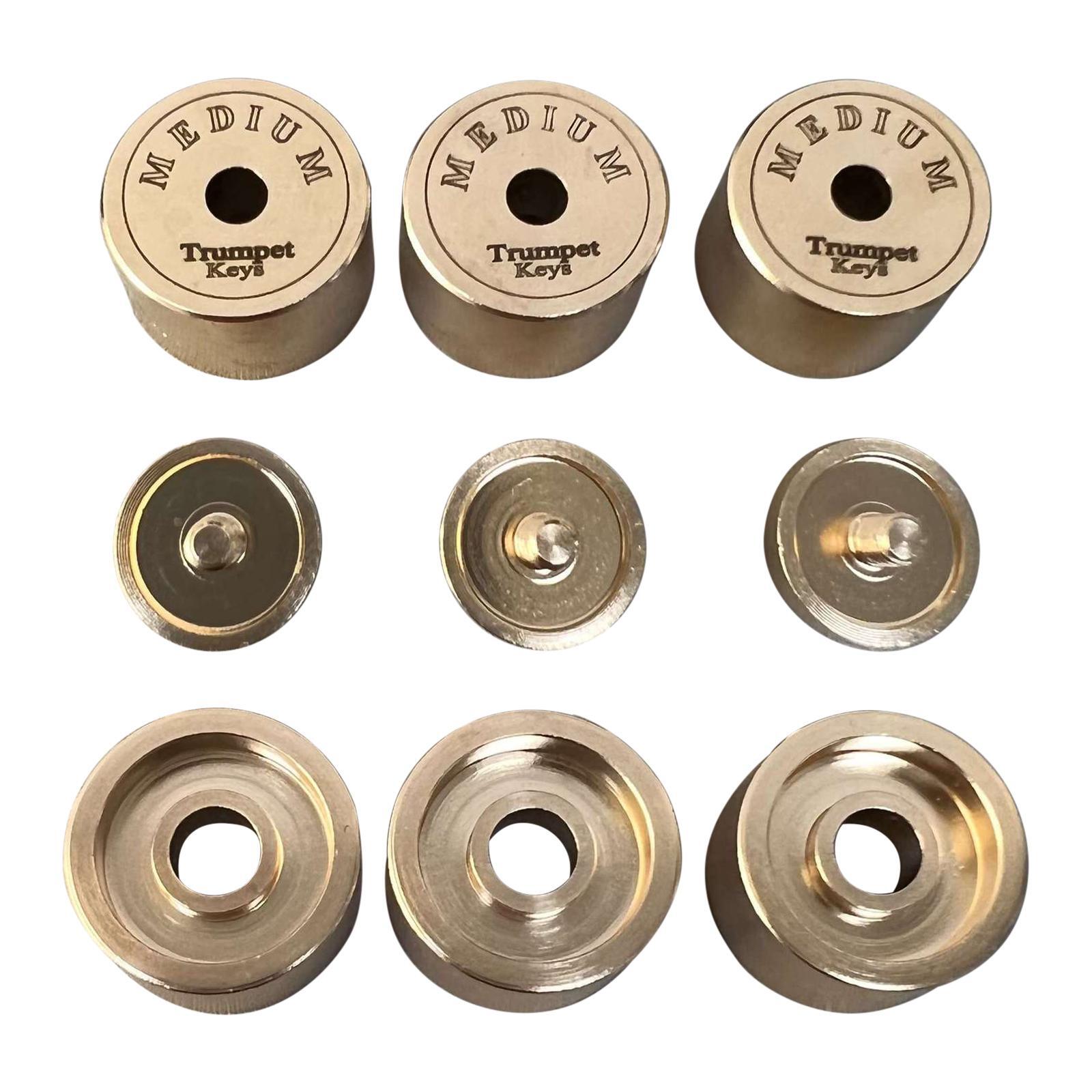 Musical Instrument Repair - 9Pcs Trumpet Valve Caps - Heavy