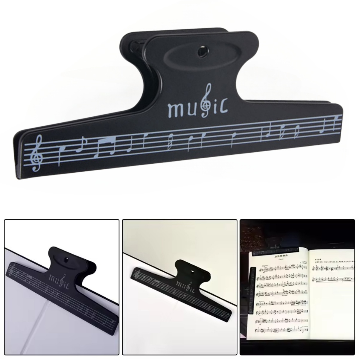 Musical Instrument Book - Sheet Music Clips Book Page Note