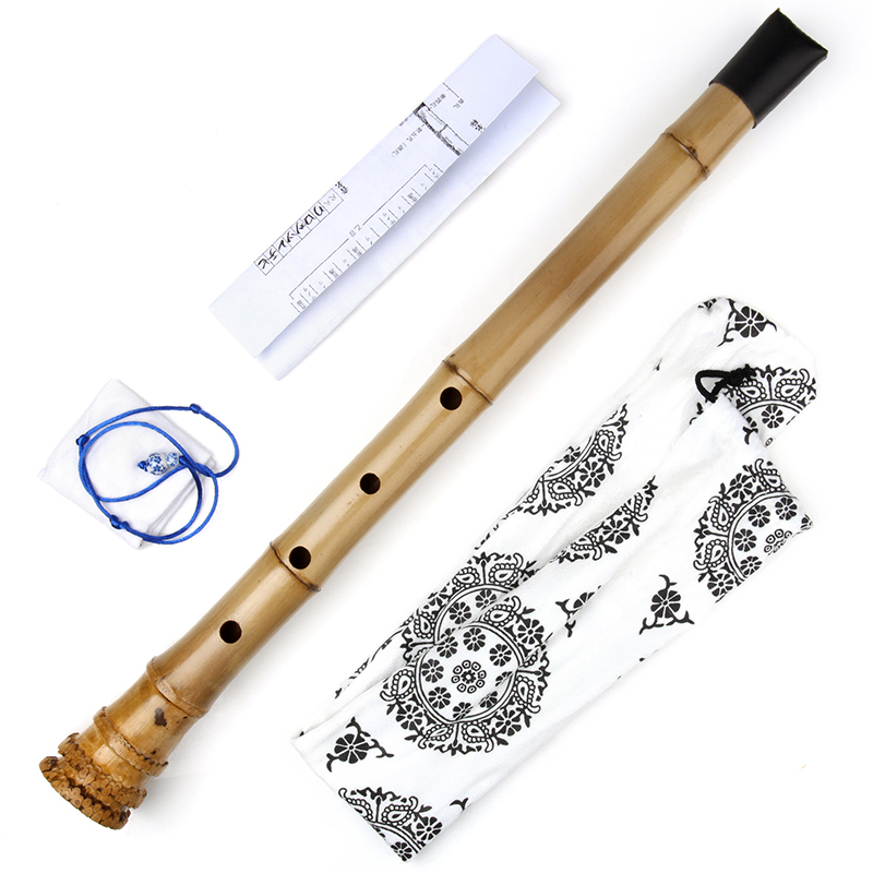 Musical Instrument Lute - Vertical Bamboo Flute with Shakuhachi, Woodwind