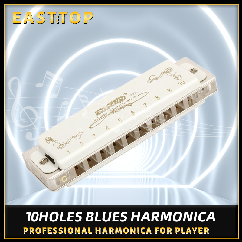 Musical Instrument Lute - East top 10 hole harmonica professional