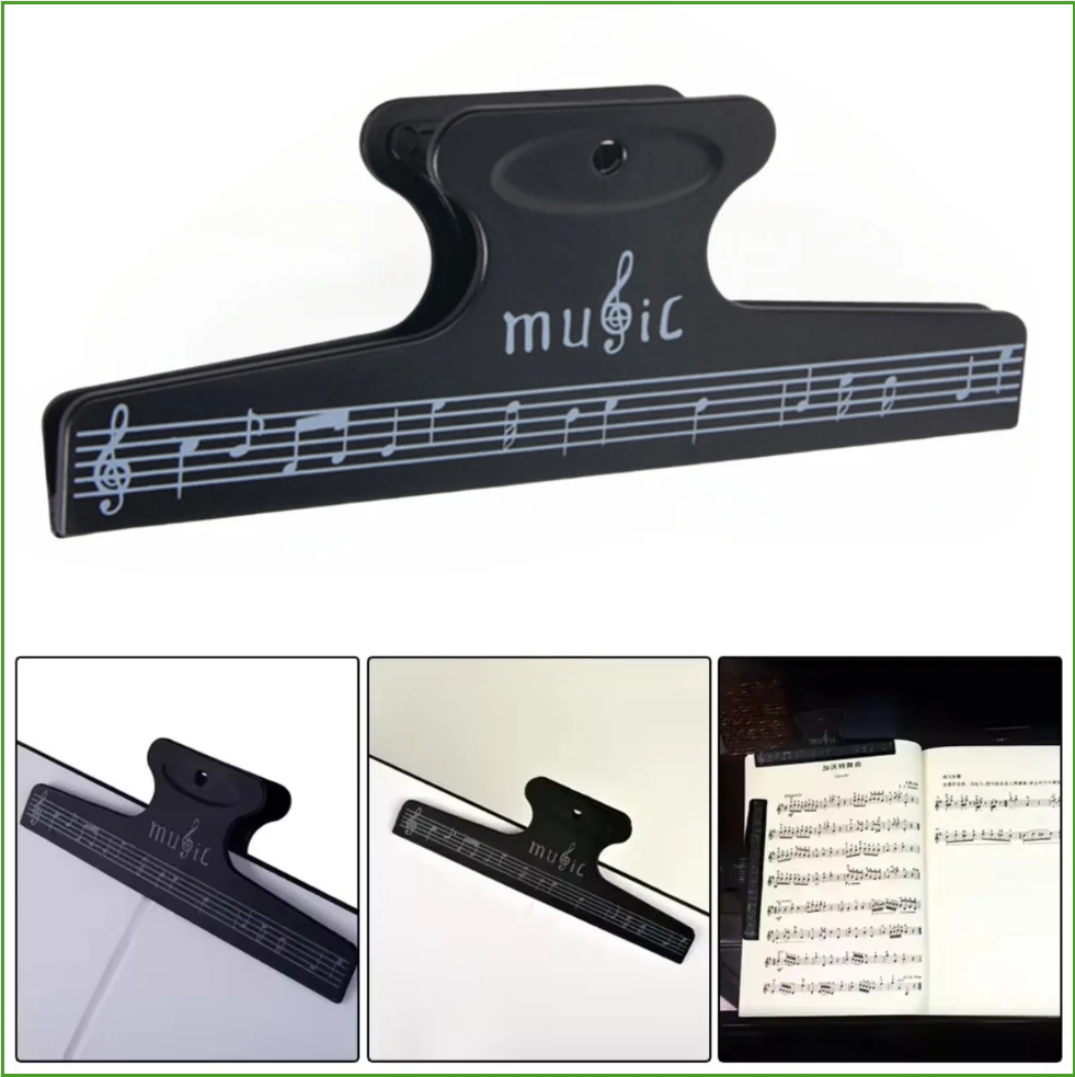 Musical Instrument Names - Sheet Music Clips Book Page Note