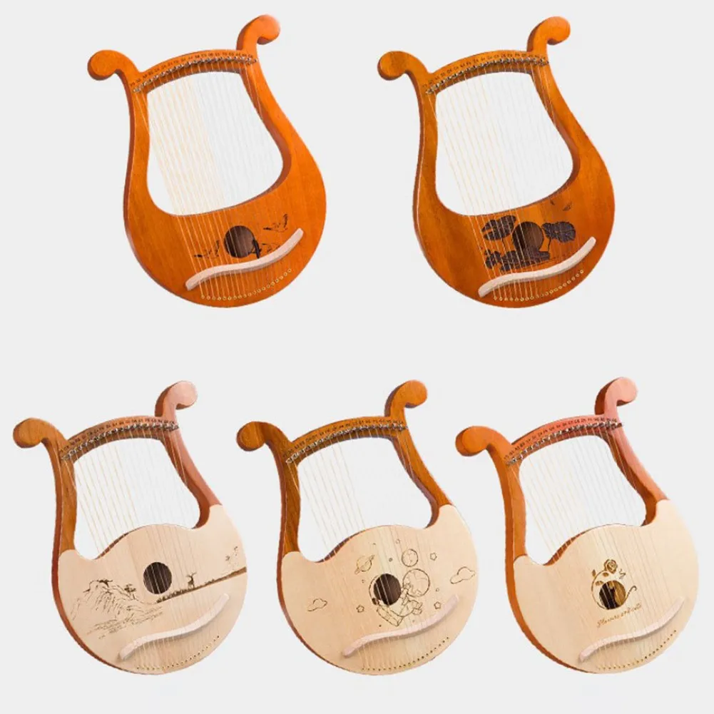 Musical Instrument Names - High Quality 19 String Lyre Harp