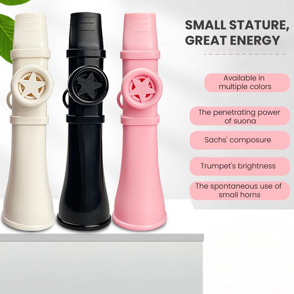 Musical Instrument Easy To Learn For Adults - 13.5cm Plastic Kazoo With Lanyard Easy