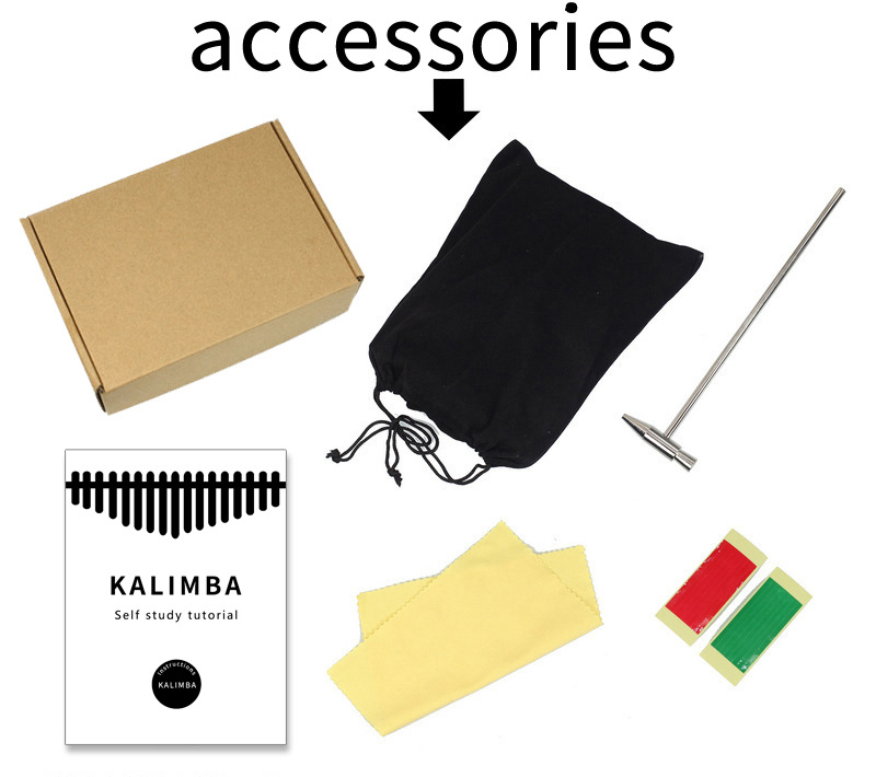 Colorful 21 Key Kalimba Kids C - Musical Instruments Cartoon recension och pris