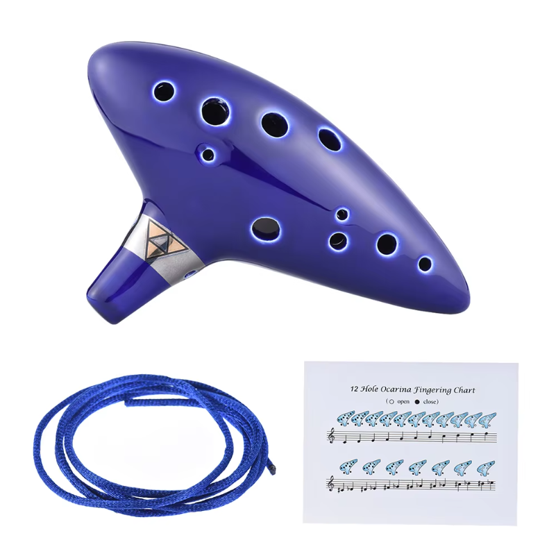 12 Hole Ocarina Ceramic Alto C - Musical Instrument Book recension och pris