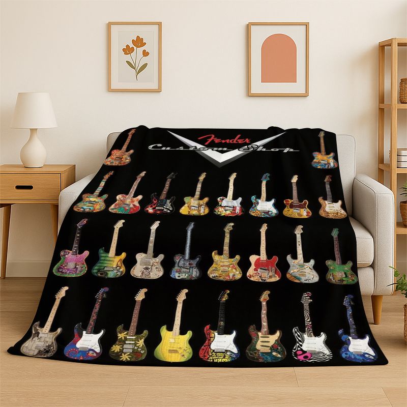 Retro Fender Guitar Logo Instr - Musical Instrument Logo recension och pris