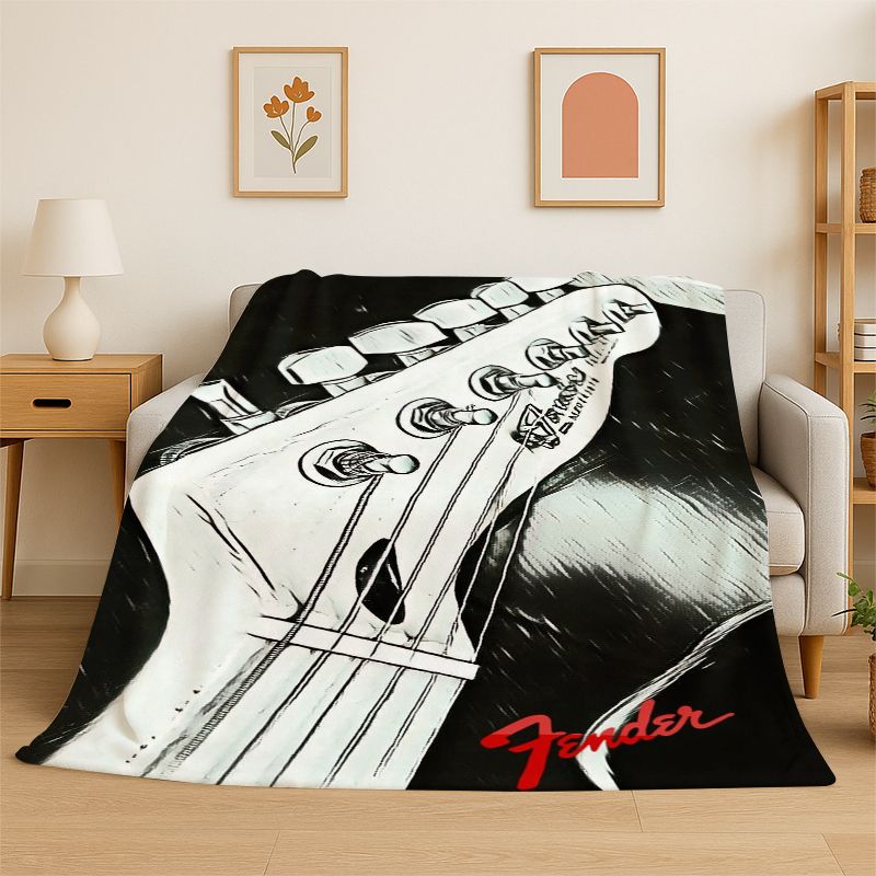 Retro Fender Guitar Logo Instr - Musical Instrument Logo recension och pris