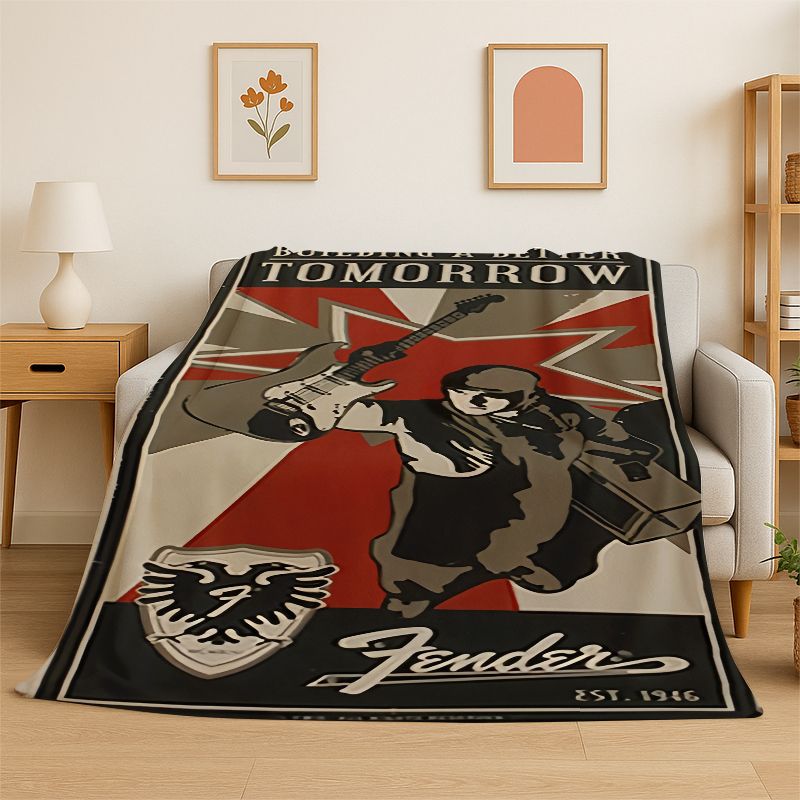 Retro Fender Guitar Logo Instr - Musical Instrument Logo recension och pris