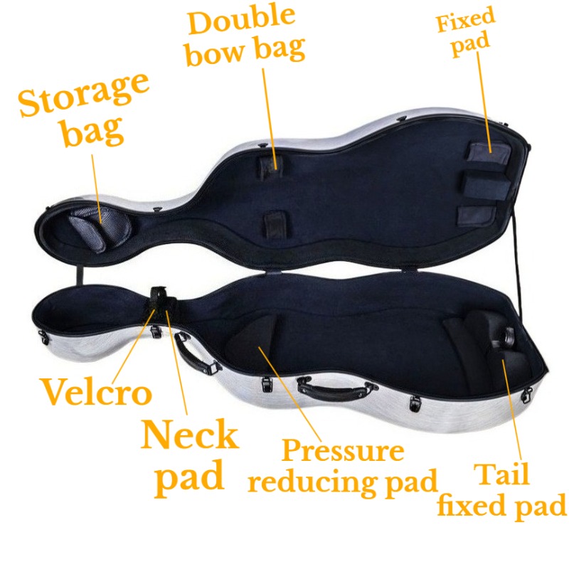 4/4 Carbon Fiber Cello Case Sc - Musical Instrument Box recension och pris