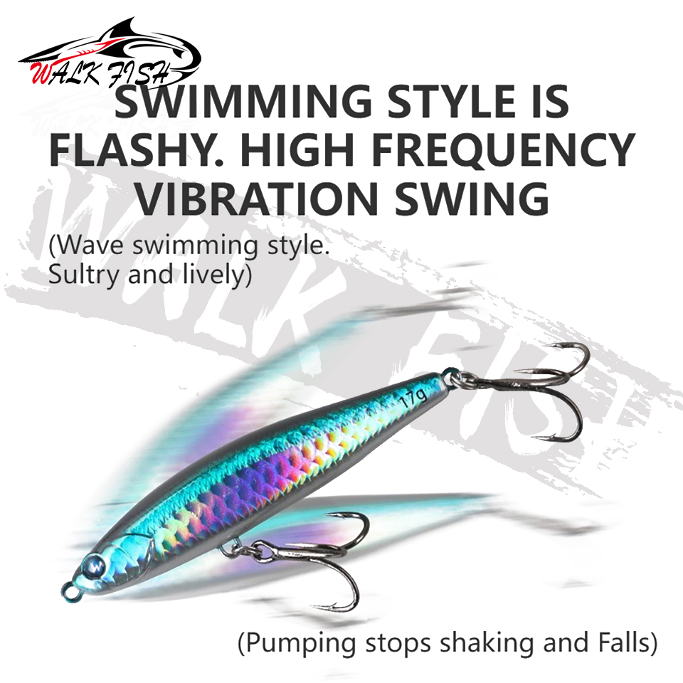 WALK FISH 1PCS 12g-28g Sinking - Rain Stick Percussion recension och pris