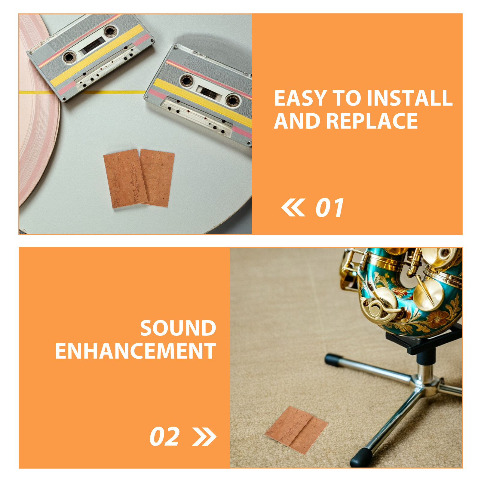 5Pcs Saxophone Neck Cork Sheet - Musical Instrument Repair recension och pris