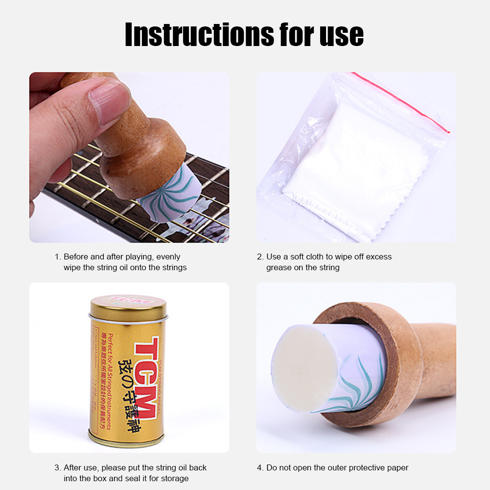Guitar String Cleaner Lubrican - Musical Instrument Repair recension och pris