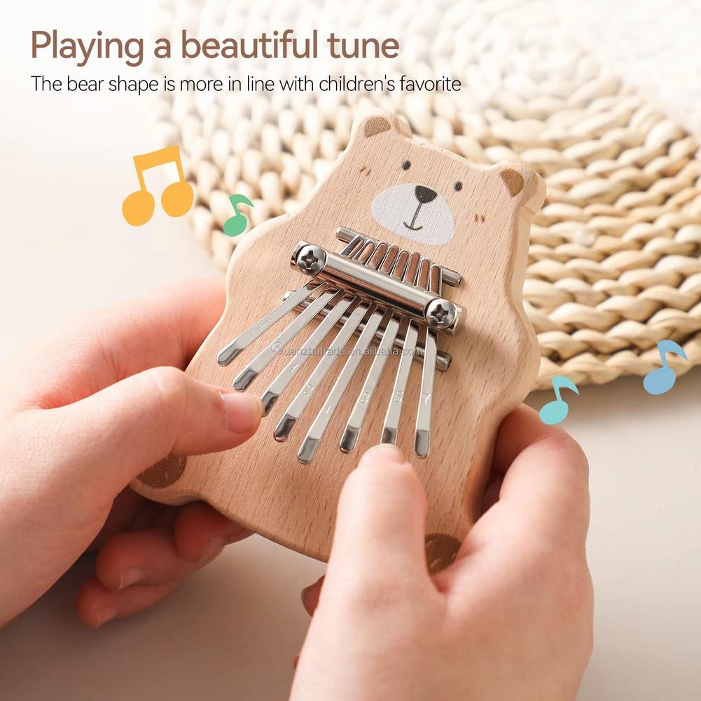 8 Key Mini Kalimba Portable Th - Musical Instruments Cartoon recension och pris