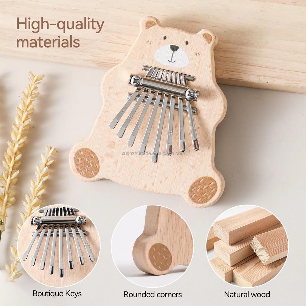 8 Key Mini Kalimba Portable Th - Musical Instruments Cartoon recension och pris