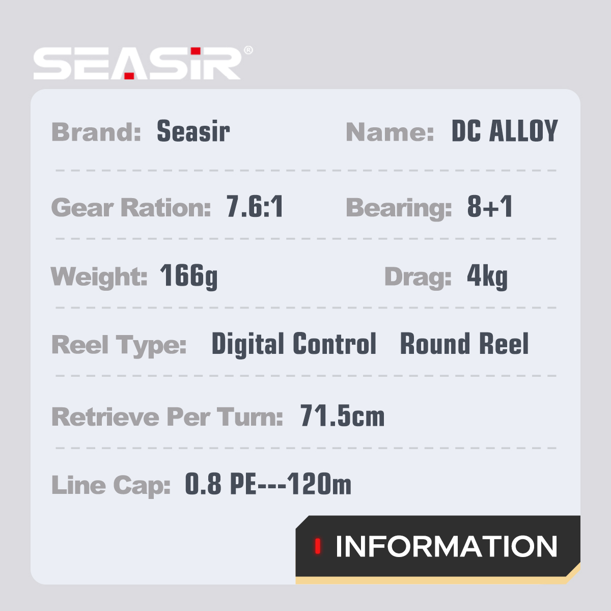 SEASIR DC Alloy ALL-metal Roun - Ocean Drum Wave recension och pris