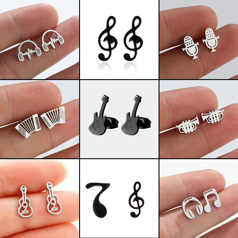Trendy Stainless Steel Musical - Musical Instruments Cartoon recension och pris