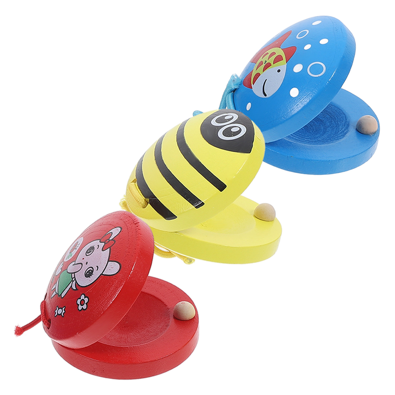 3Pcs Animal Castanet Early Edu - Musical Instruments Cartoon recension och pris
