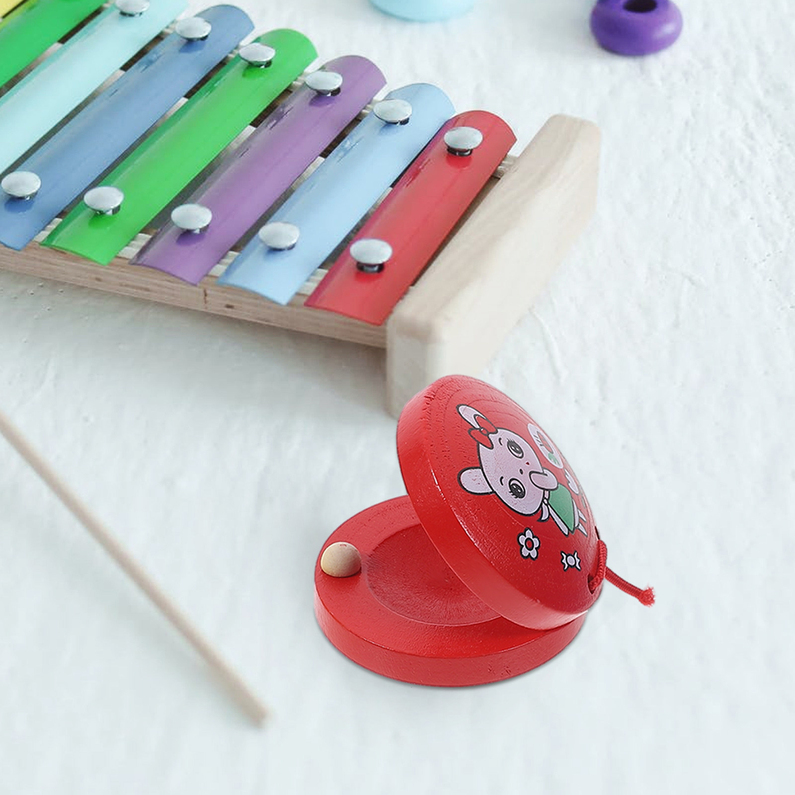 3Pcs Animal Castanet Early Edu - Musical Instruments Cartoon recension och pris