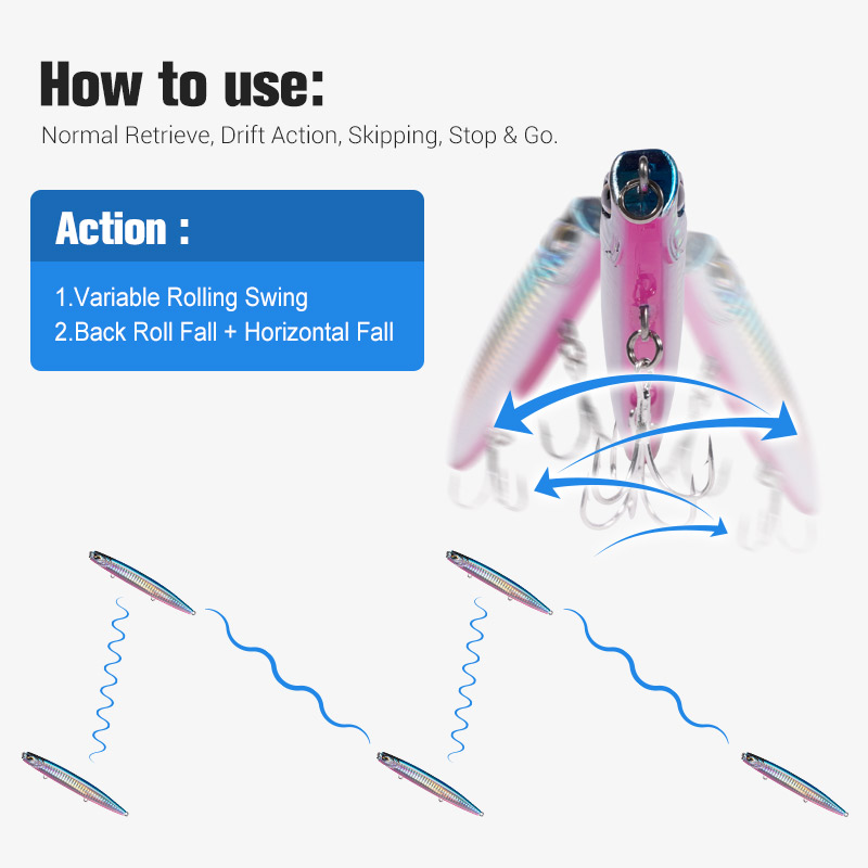 Noeby Sinking Pencil Jig Fishi - Rain Stick Percussion recension och pris