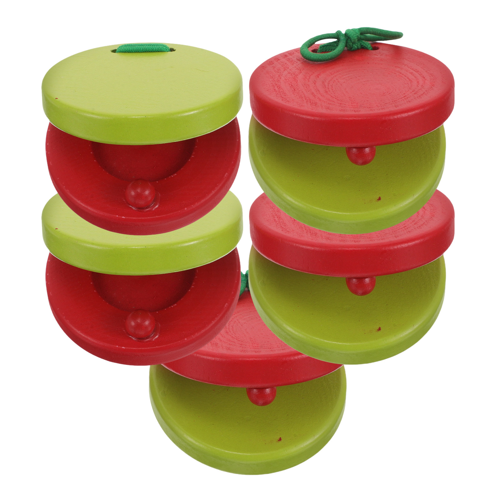 5Pcs Round Wooden Castanets Ca - Musical Instruments Cartoon recension och pris