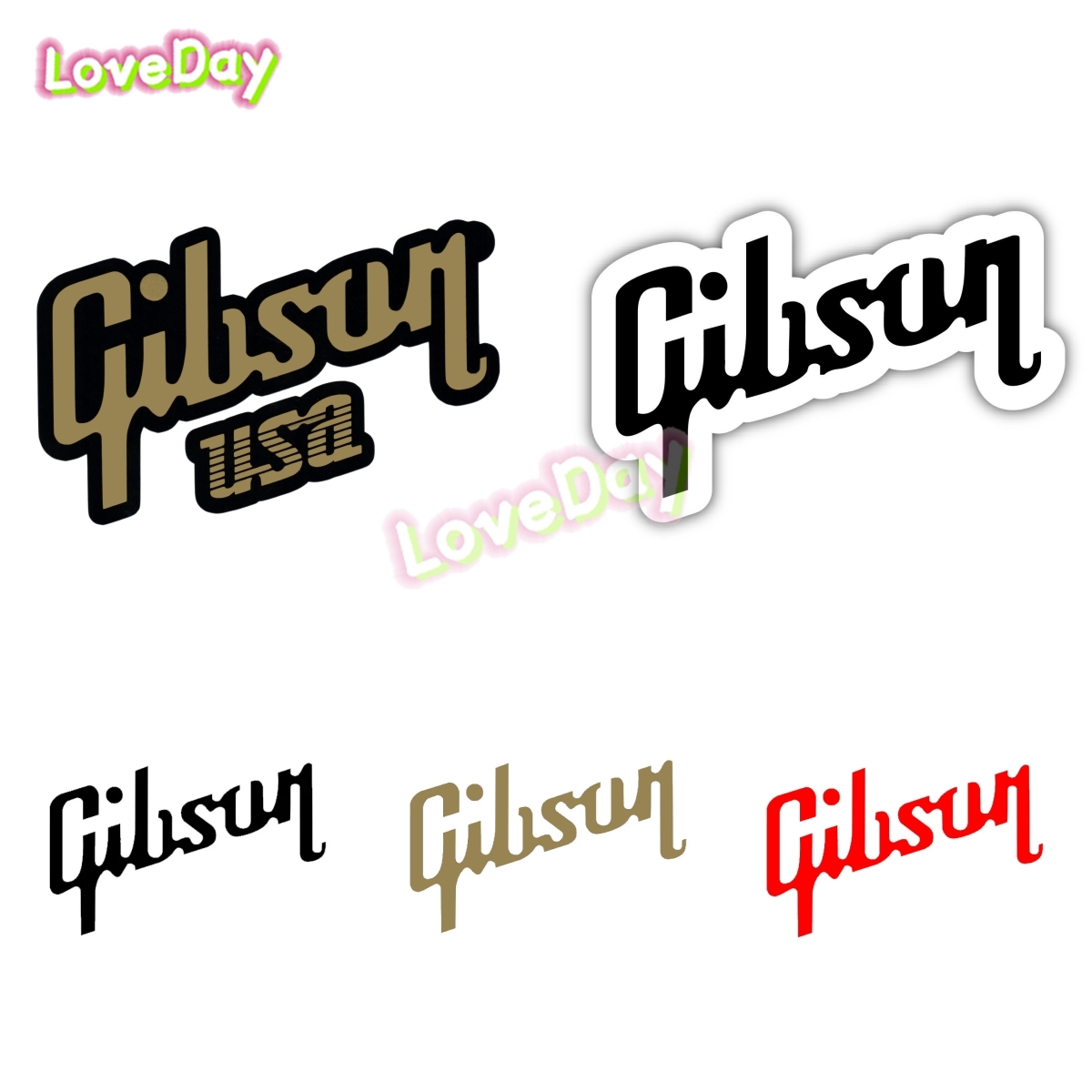 Gibson Logo Sticker Decal Viny - Musical Instrument Logo recension och pris