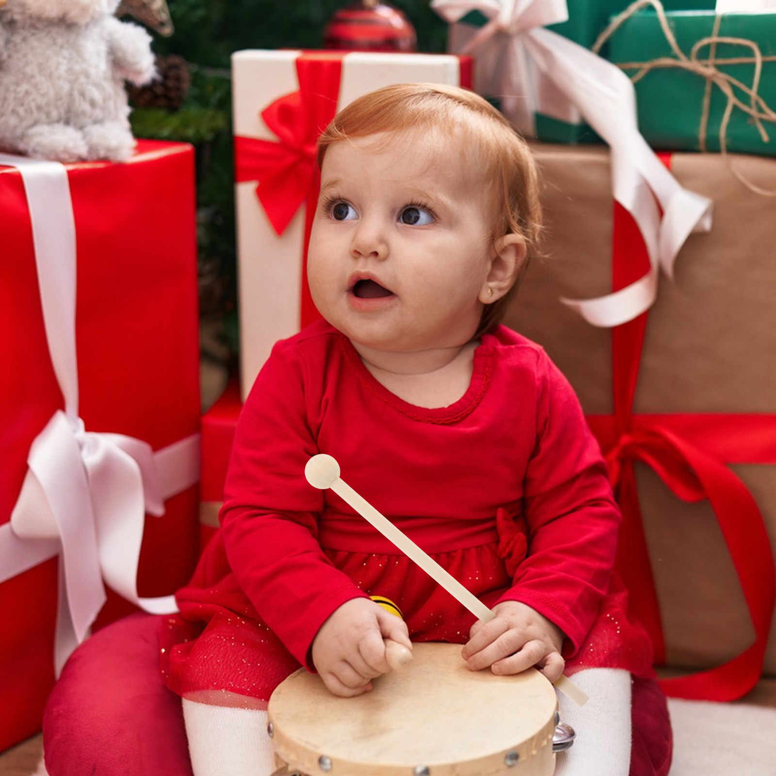 10Pcs Child-Sized Wooden Malle - Musical Instrument Xylophone recension och pris