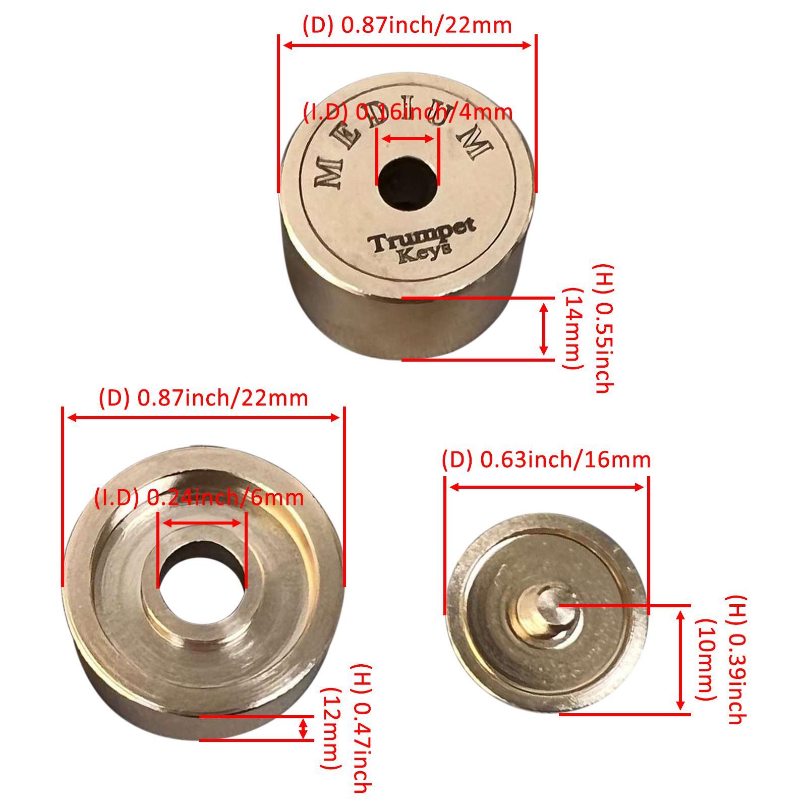 9Pcs Trumpet Valve Caps - Heav - Musical Instrument Repair recension och pris