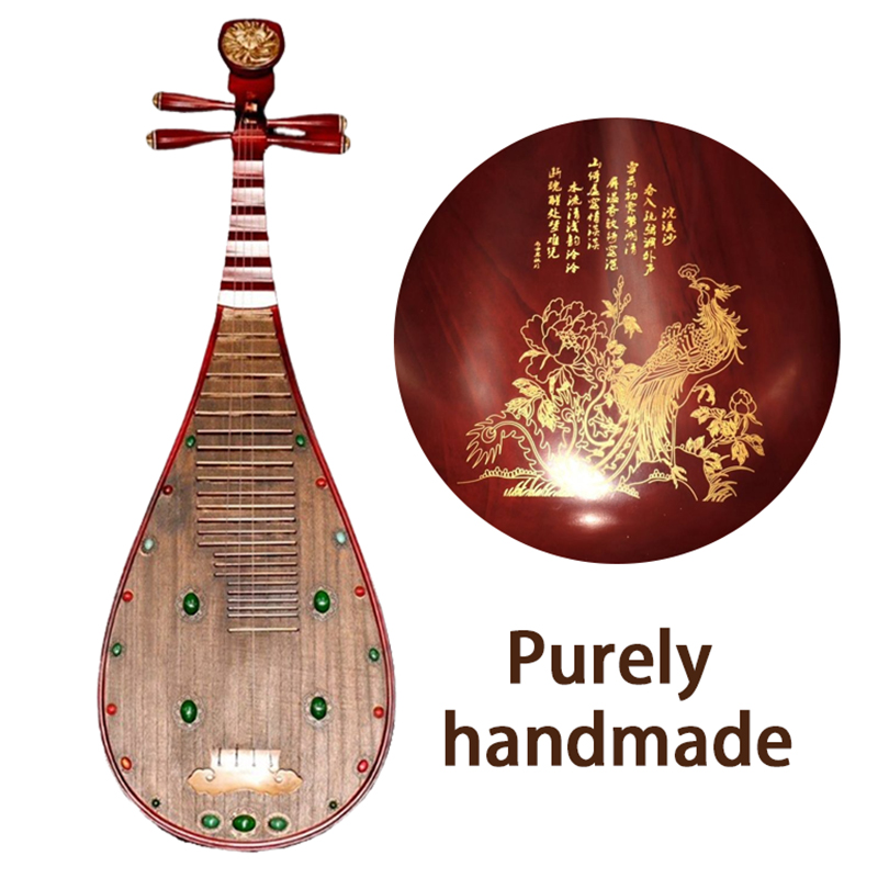104cm Paulownia Wood Pipa Begi - Musical Instrument Lute recension och pris