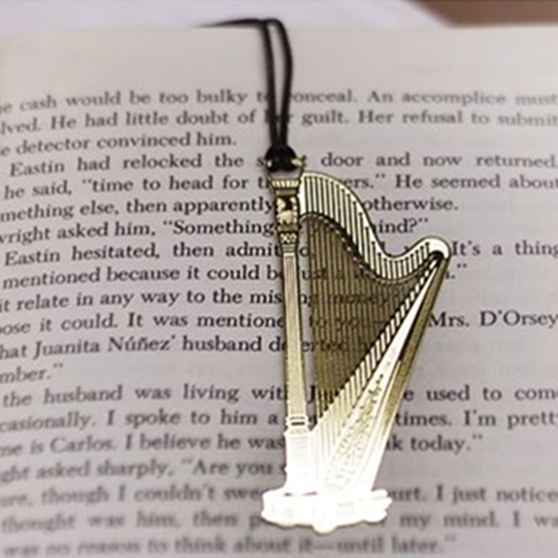 6pcs Music Metal Bookmark Gold - Musical Instrument Book recension och pris