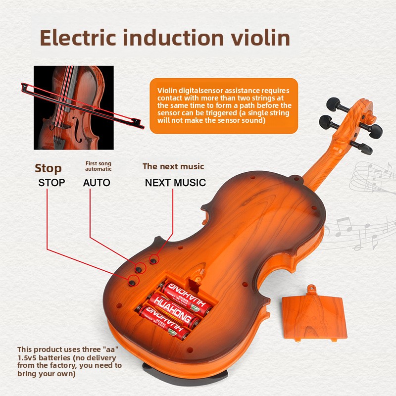 Acoustic Violin Toys Adjustabl - Musical Instrument Names recension och pris