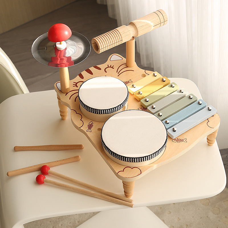 Montessori Educational Toys Wo - Musical Instrument Xylophone recension och pris