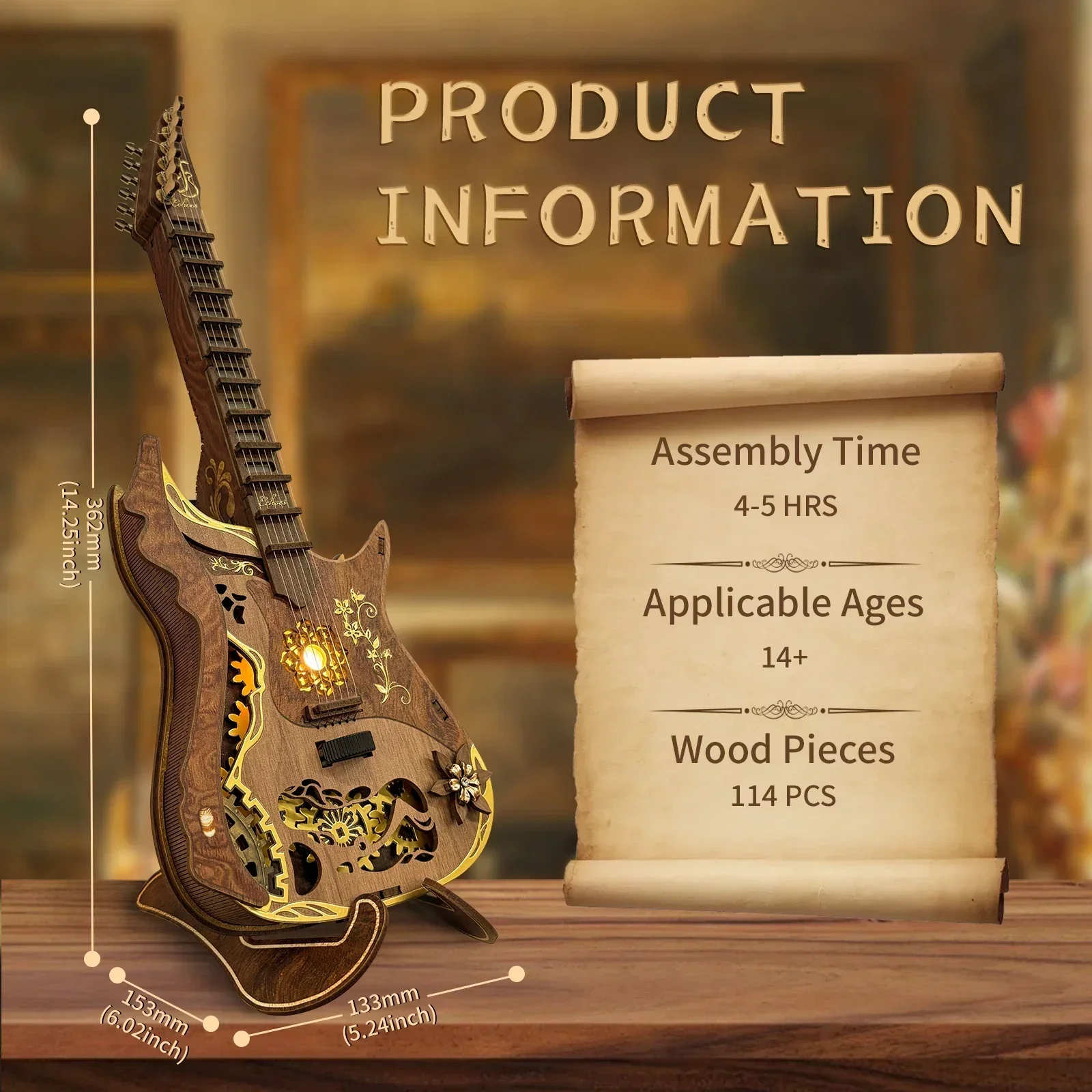 Birthday Gifts Guitar Figurine - Musical Instrument Japan recension och pris