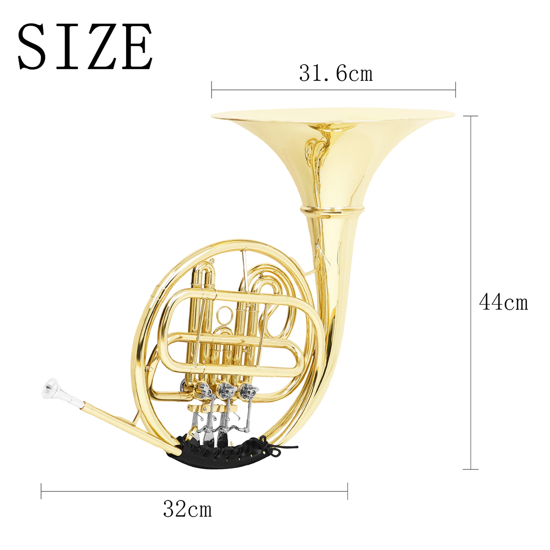 M MBAT 3 Keys Bb French Horn N - Musical Instrument French recension och pris