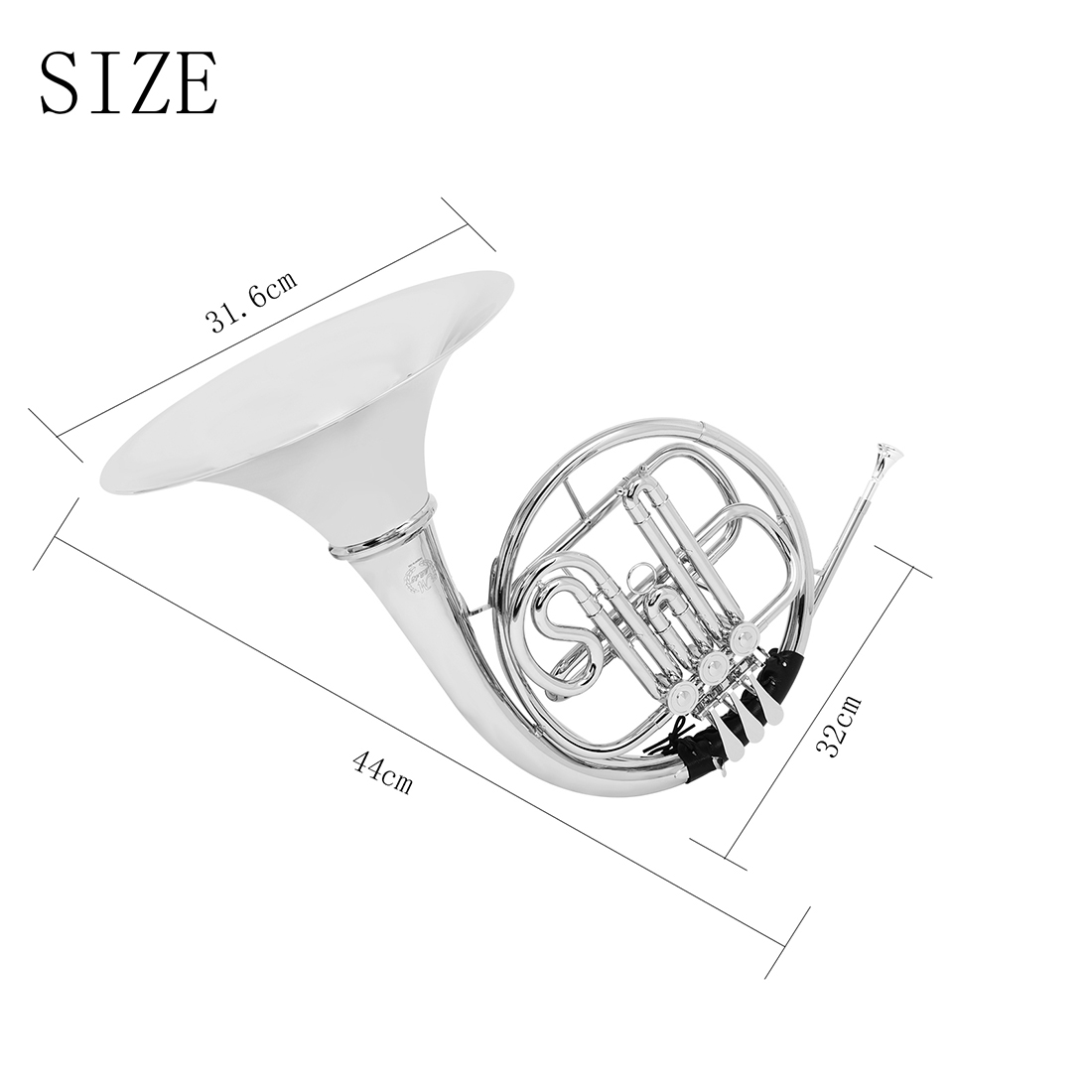 M MBAT 3 Keys Bb French Horn N - Musical Instrument French recension och pris