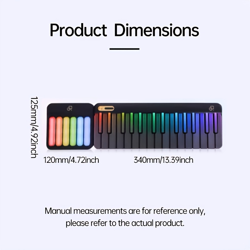 Stylish LED-Backlit PopuPiano  - Musical Instrument Names recension och pris